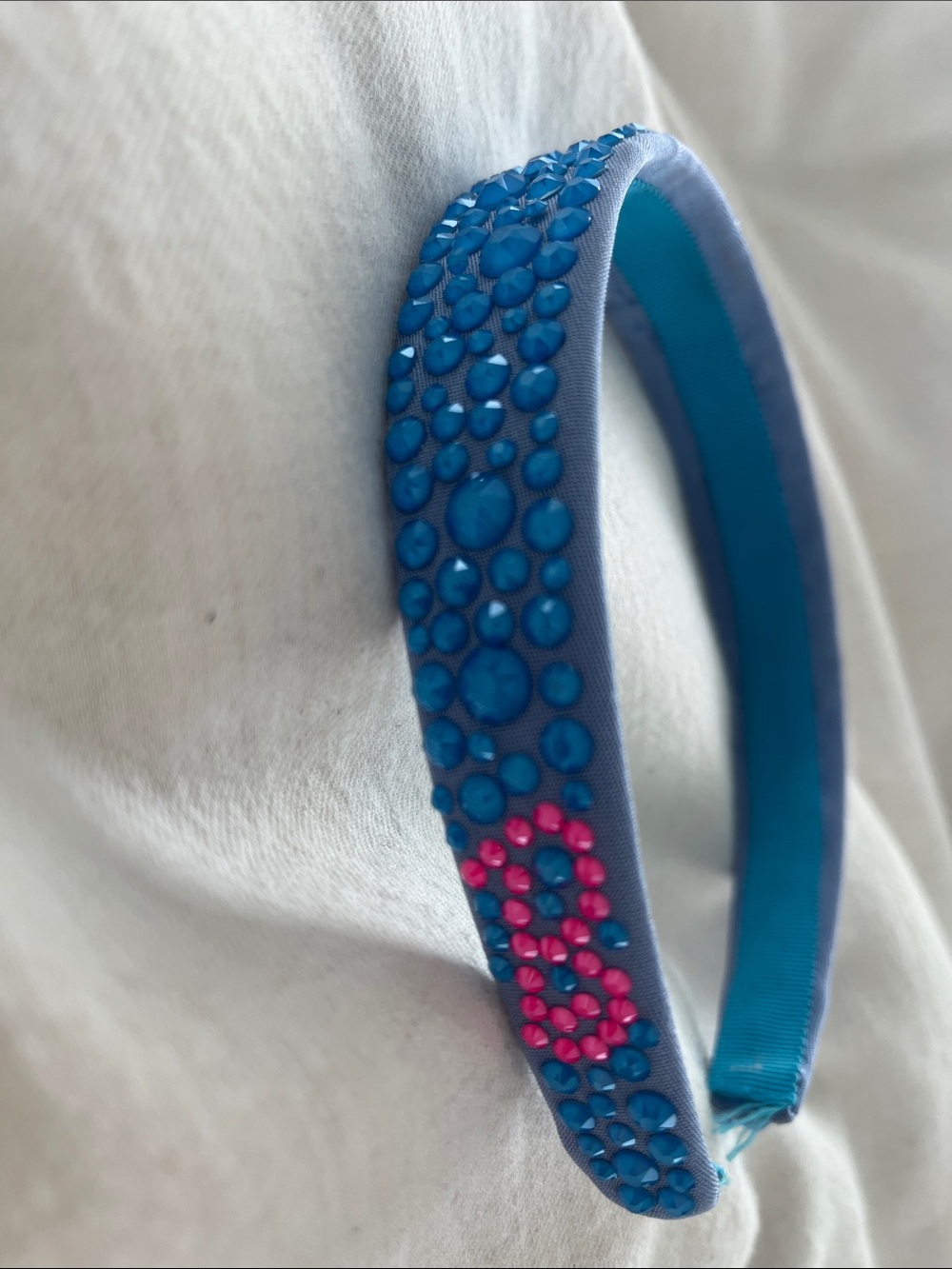 Carolyn Rowan Collection for Barbie Blue Swavirski Crystal Embellished Headband